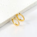 Liora Pave Hoop Earrings