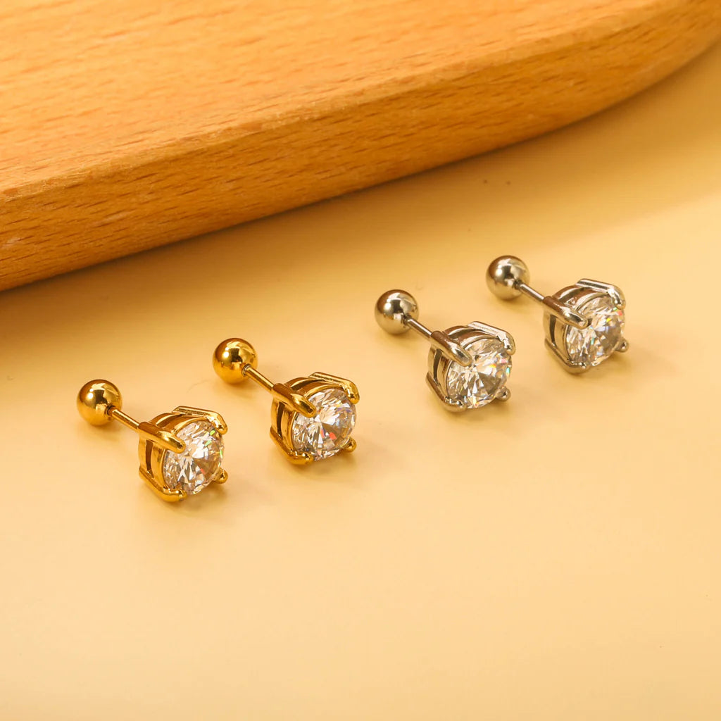Lunelle Crystal Stud Earrings