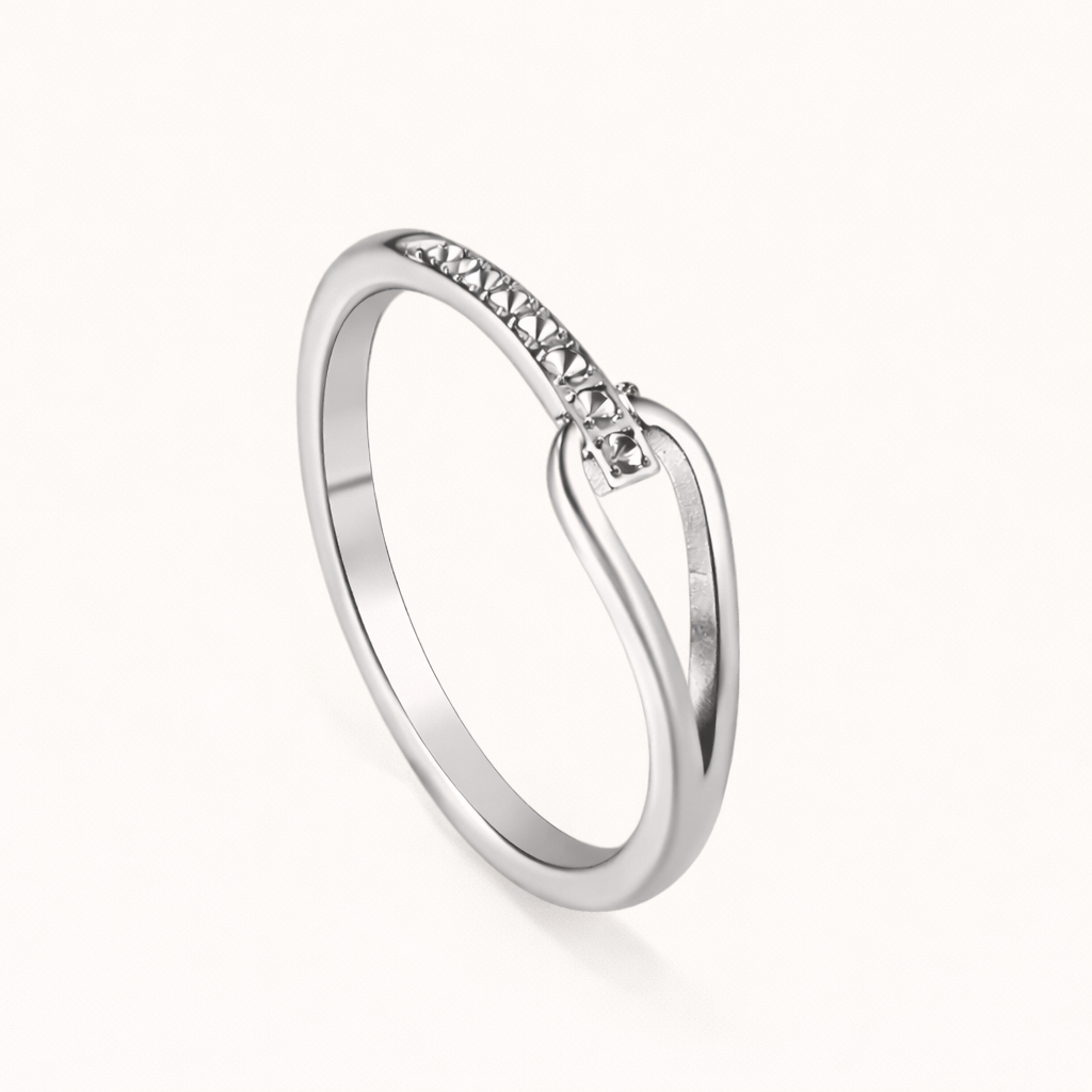 Lunelle Pave Curve Ring