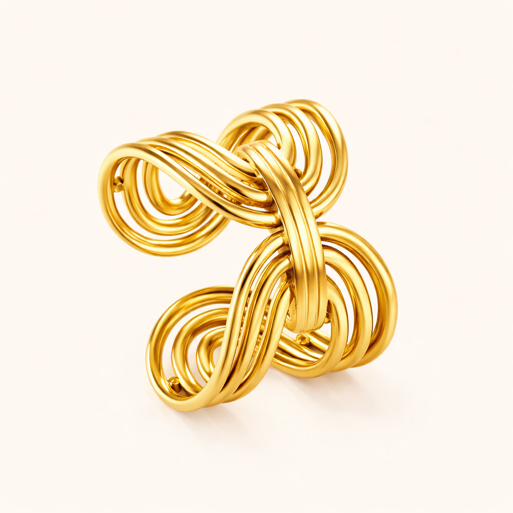 Aurelia Knot Statement Ring