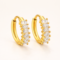 Aurelia Baguette Hoop Earrings