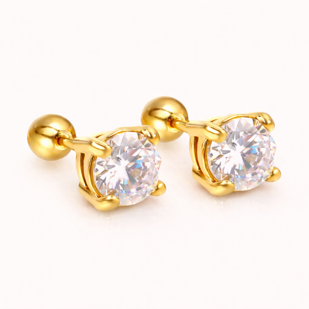 Lunelle Crystal Stud Earrings