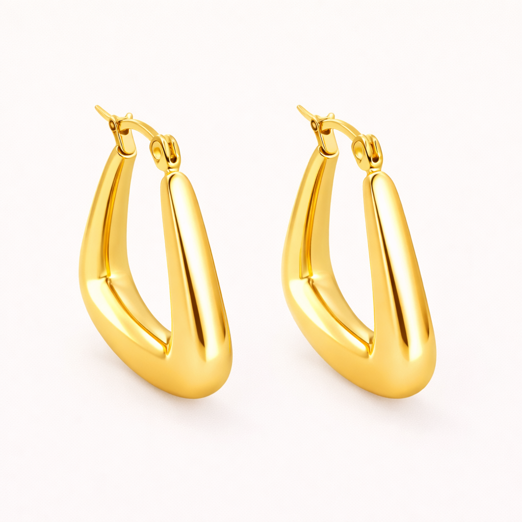 Virelle Sculpt Hoop Earrings