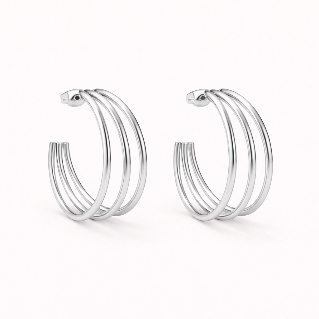 Aurea Twist Hoop Earrings