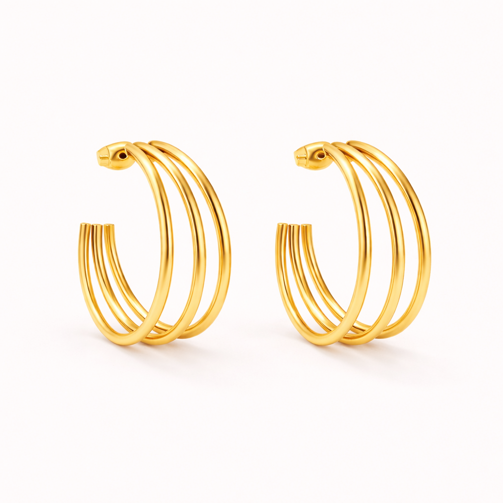 Aurea Twist Hoop Earrings