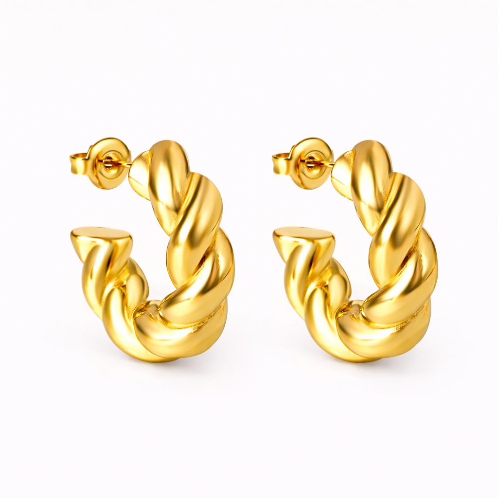 Twist Hoop Earrings