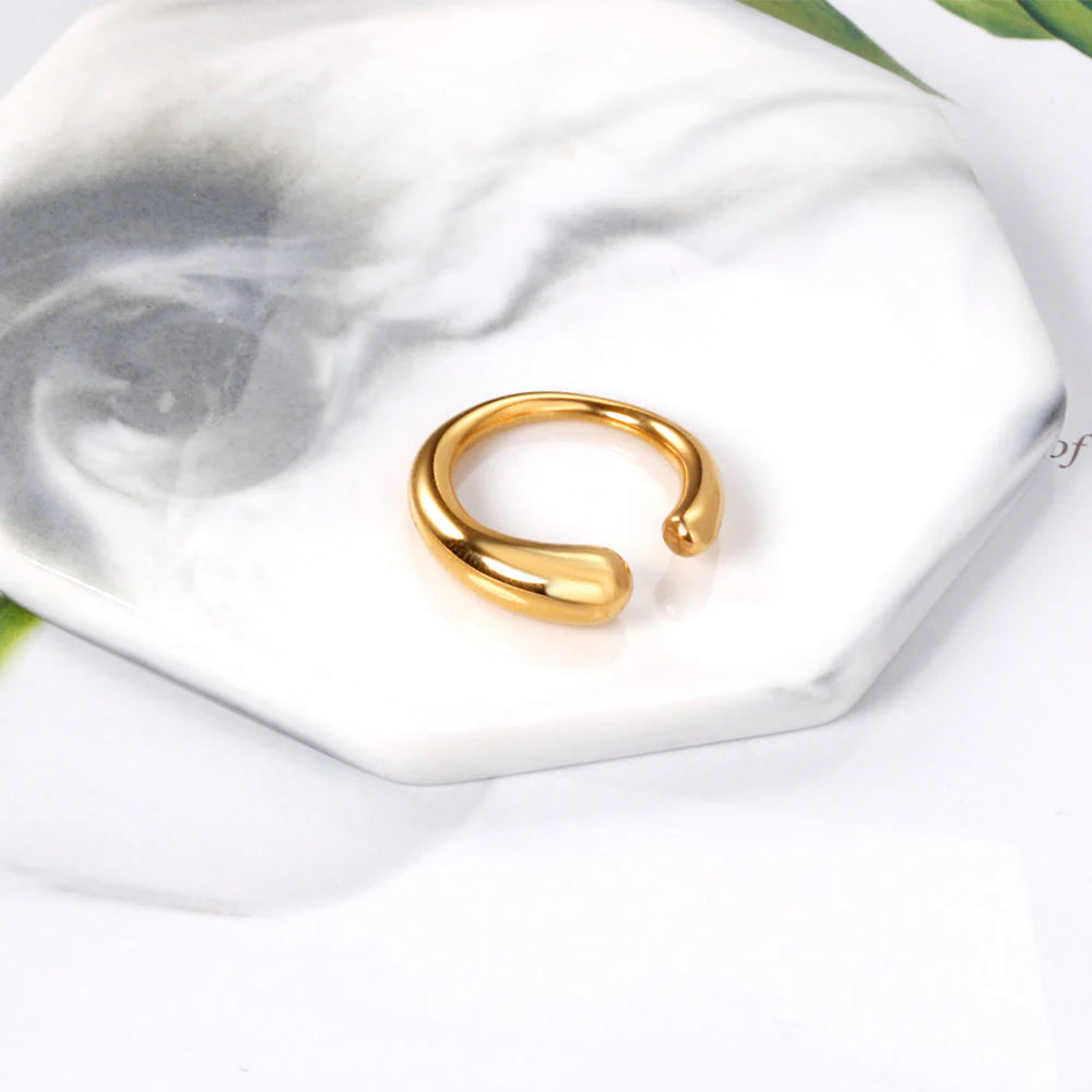 Aurelia Curve Open Ring