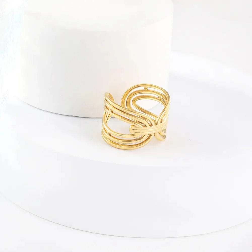 Aurelia Knot Statement Ring