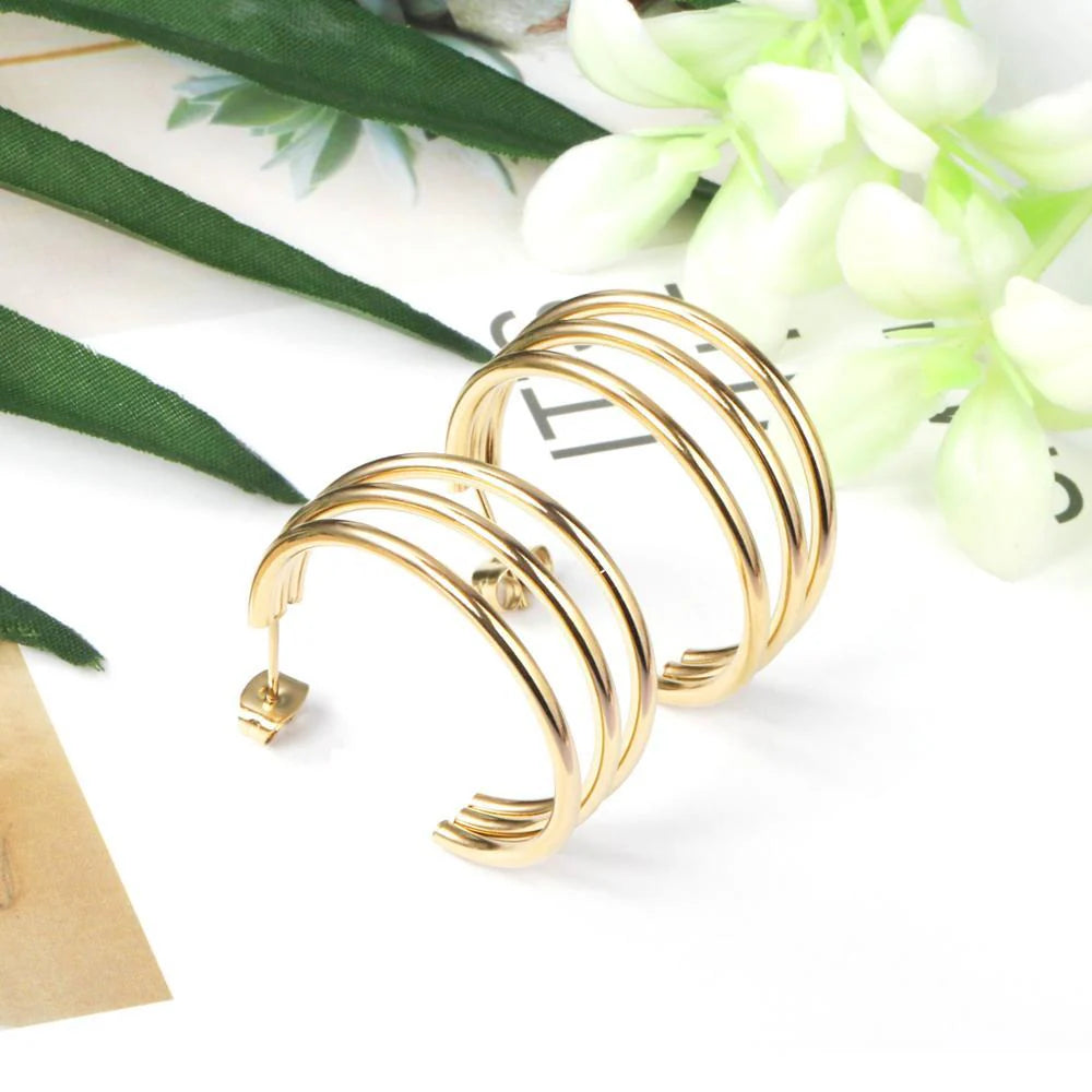 Aurea Twist Hoop Earrings