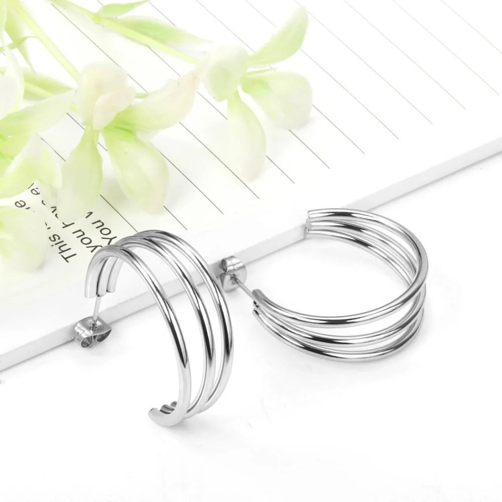 Aurea Twist Hoop Earrings